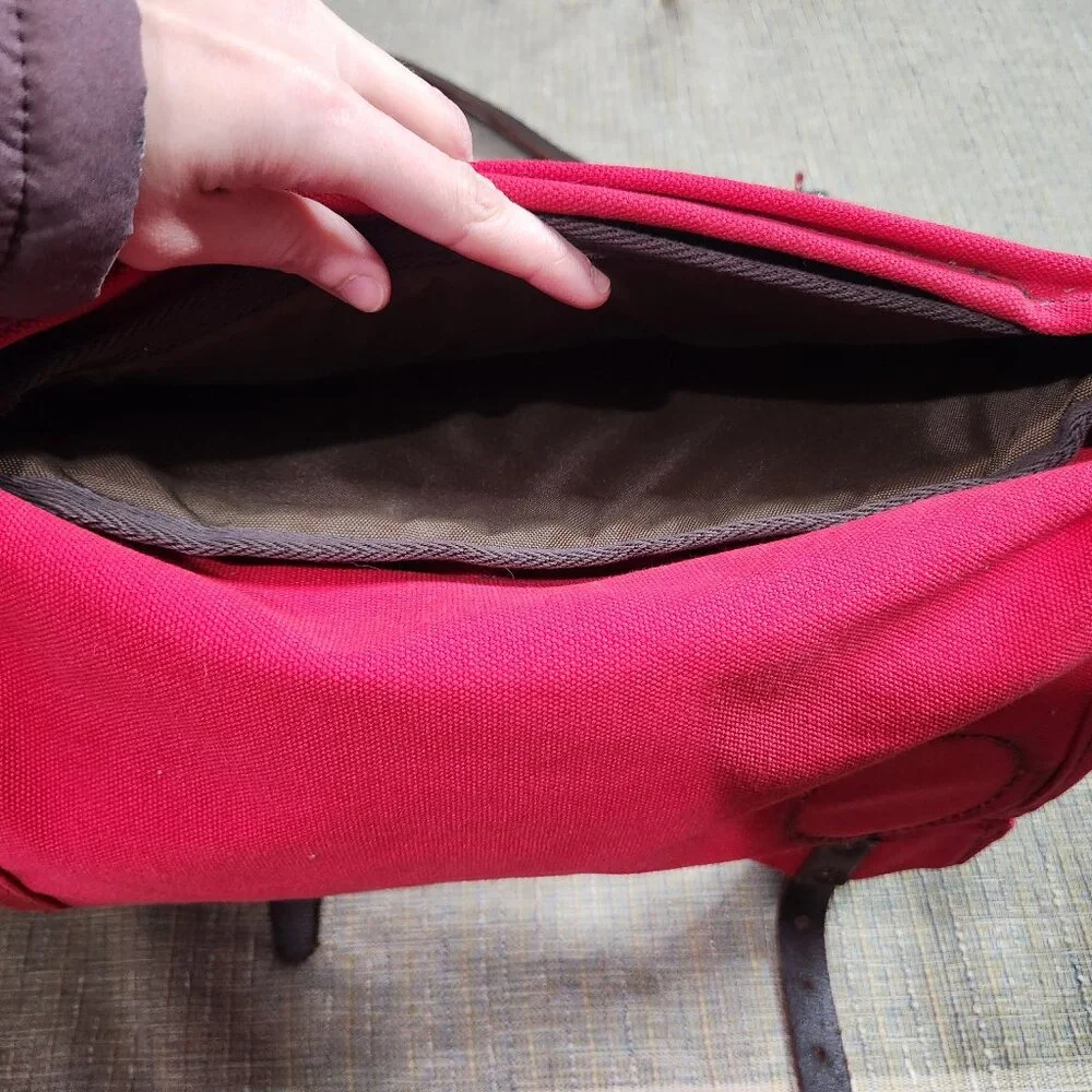Duluth Pack Canvas Laptop Scoutmaster Backpack - Red